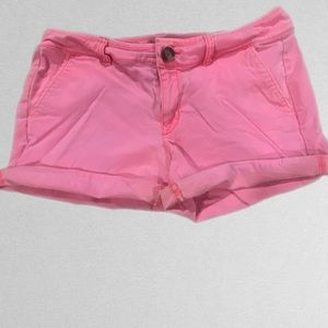 Hot pink shorts